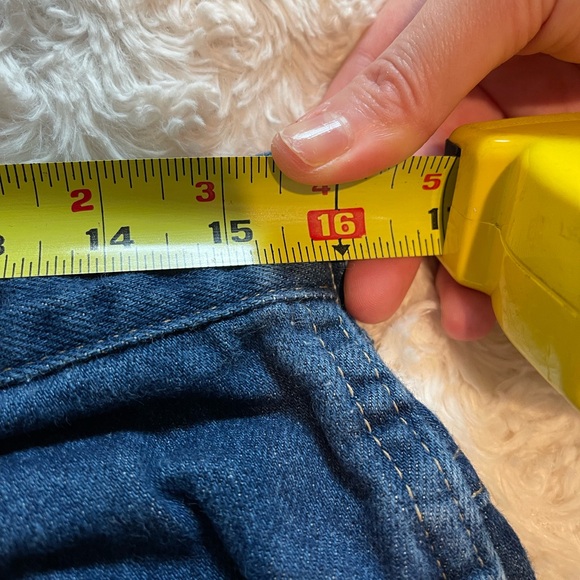 Vintage Rustler Denim High-Waisted Jean Shorts Sz L (12) - Picture 5 of 6